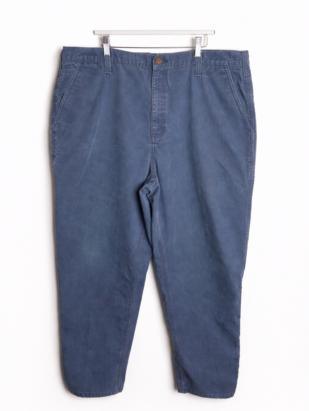 Carhartt Dungaree Fit Work Pants 42x28 Blue Utility Carpenter Workwear